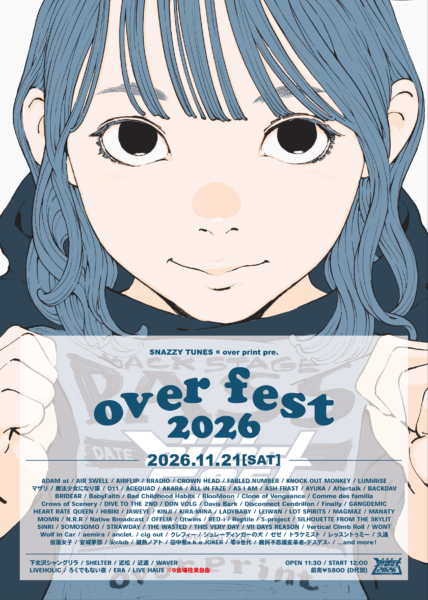 SNAZZY TUNES×over print pre. 『 over fest 2026 』